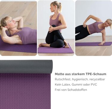 Набір для йоги Bodhi Yoga Starter-Set: йогамат з TPE, 2 блоки EVA, ремінь з бавовни, стартовий комплект для початківців