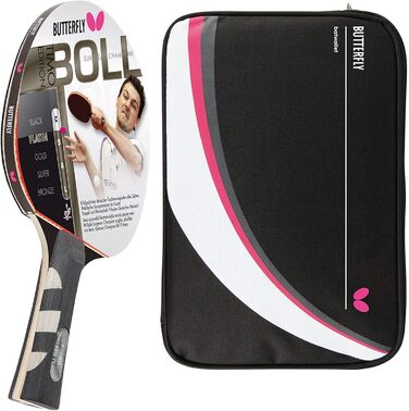 Професійна ракетка для настільного тенісу Butterfly Timo Boll Platin 85025, ITTF, анатомічна ручка, чохол DC2