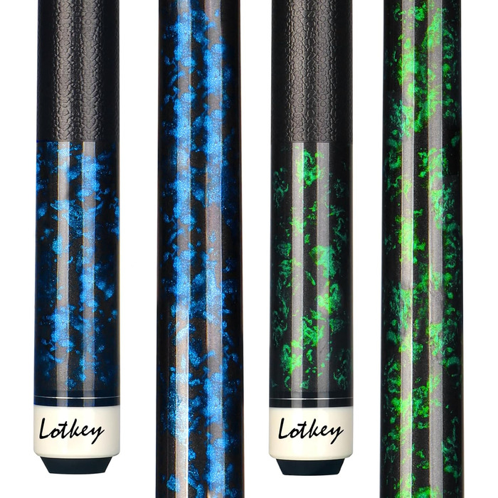 Кю Локей: Біліардний кий 58'' з крейдою (2 шт.) - міцний, з твердого дерева, для професійних гравців