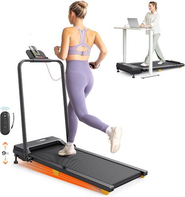 Ходунок Walking Pad з нахилом 9% - складаний біговий килимок з ручкою безпеки та LED-дисплеєм для дому, 38x90 см