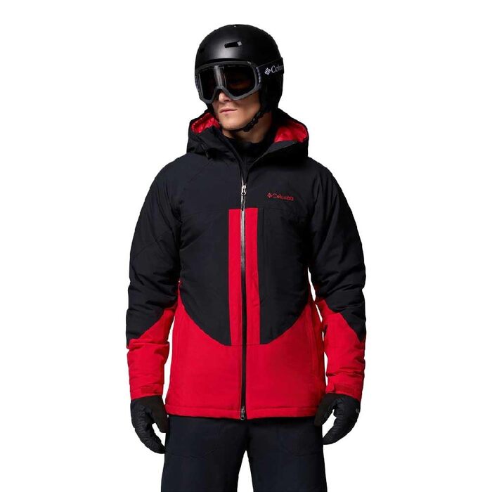 Куртка гірськолижна чоловіча Columbia Powder Prime XL бордово-чорна