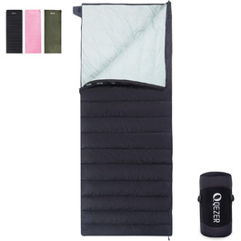 Спальний мішок ультралегкий, компактний, 3-4 сезони, для кемпінгу та трекінгу, чорний