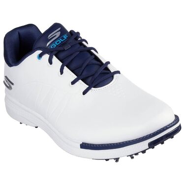Чоловічі гольф-туфлі Skechers Tempo, водонепроникні, легкі, біло-морські (47.5 EU, широкі)