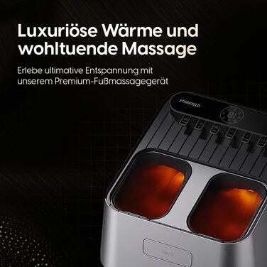 Масажер для ніг STARKFELD HOME FOOTRELAX з підігрівом, ергономічний, регульована інтенсивність, для релаксації вдома