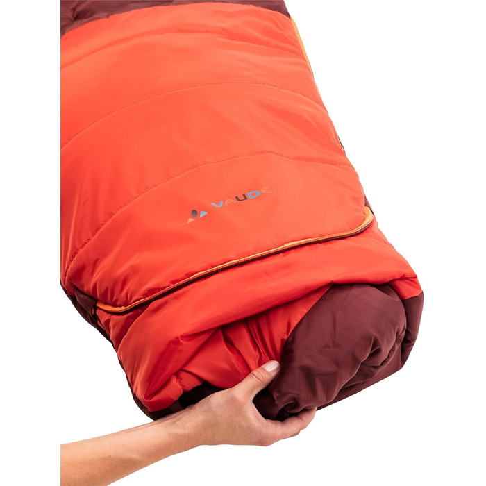Спальний мішок VAUDE Alpli Adjust 400 II SYN (лівий, темно-вишневий) - синтетичний, для альпінізму