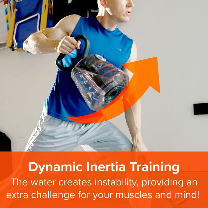 Гантелі-гирі змінні, набір | Водяні гирі для фітнесу та силових тренувань | Кегль-гиря для кор-тренінгу та балансу | Міцний дизайн