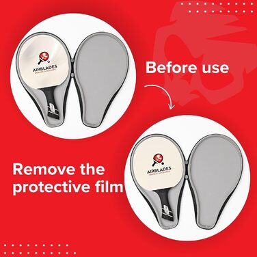 Професійна пінг-понгова ракетка AirBlades з жорстким кейсом | Стіл тенісу ракетка | Ракетка з ергономічною ручкою, 5 шарів дерева, преміум гума та губка