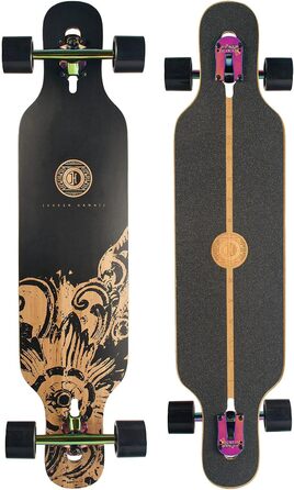 Лонгборд JUCKER HAWAII HOKU V2 Precision Flex 1 Neochrome — скейтборд із бамбука, клену та скловолокна, обмежена серія, 2 рівні жорсткості, лімітований дизайн