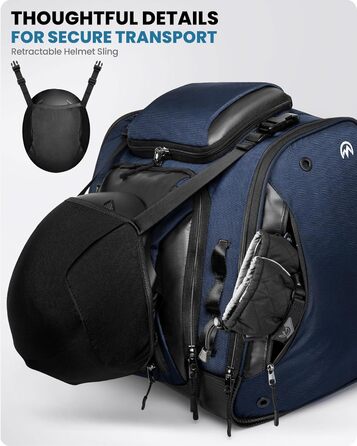 Чохол для гірськолижних черевиків OutdoorMaster, 55 л (Блакитний) - для подорожей, водонепроникний