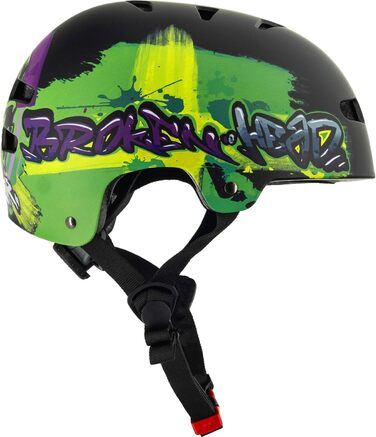 Шолом Broken Head для скейтборду, велосипеда, MTB, BMX, регульований розмір