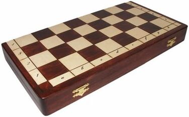 Велика магнітна шахова дошка ChessEbook з дерева 38x38 см