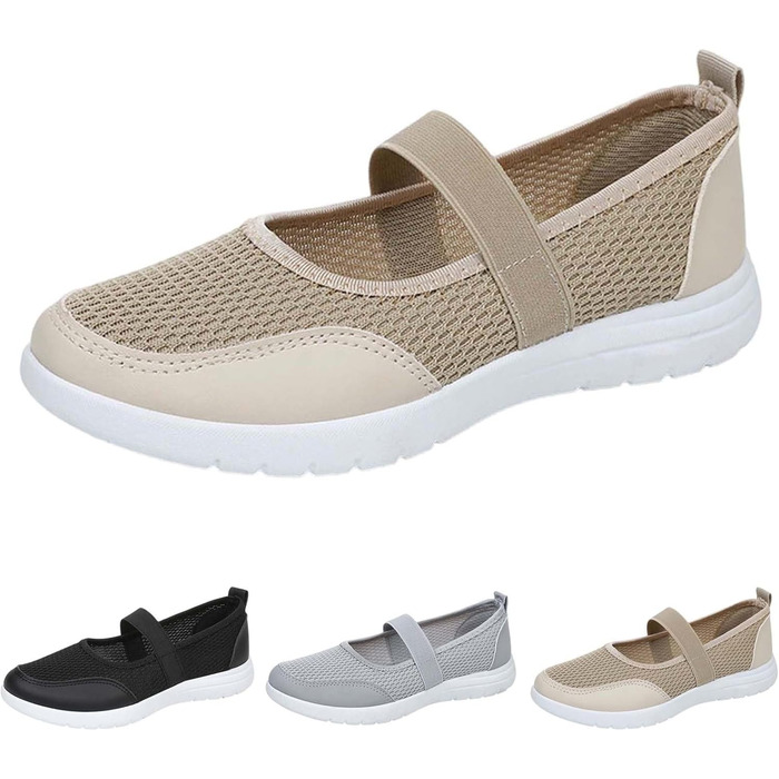 Зручні ортопедичні кросівки для діабетиків, жіночі, для літніх людей, сітка, дихаючі, легкі, для набряклих ніг, пов'язка, для активного відпочинку, фітнесу, повсякденного носіння (Хакі, 36)