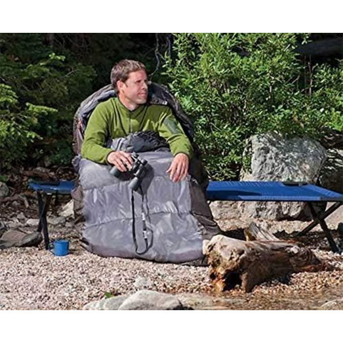 Сплячий мішок Coleman Big Basin -9°C: великий, для дорослих, з регульованою капюшоном та підкладкою з флісу