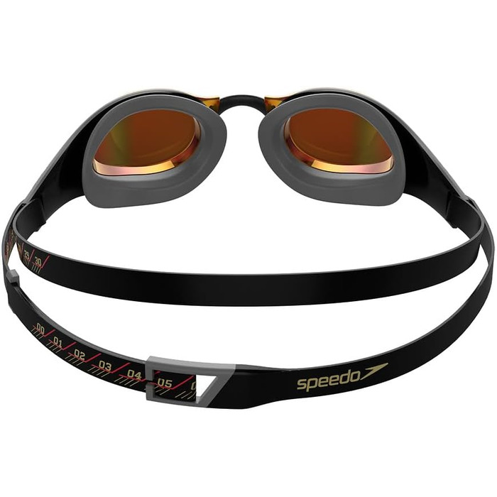 Універсальні окуляри для плавання Speedo Fastskin Pure Focus, антифог, для змагань, чорні/сірі/золоті