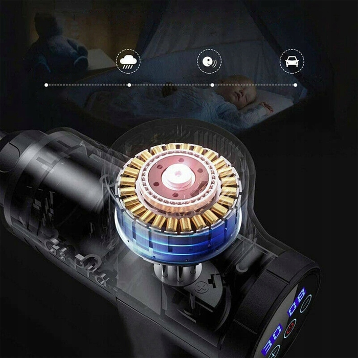 Перкусійний масажер Massage Gun Pro — масажер для спини, стоп та всього тіла