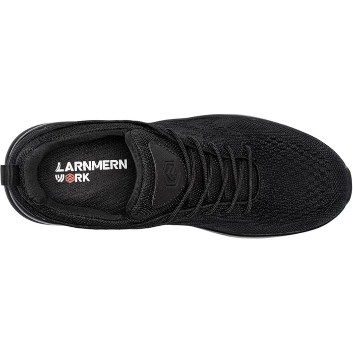 Водонепроникне взуття LARNMERN для чоловіків: спортивне, кухарське, туристичне, повсякденне, фітнес, чорний (46 EU)