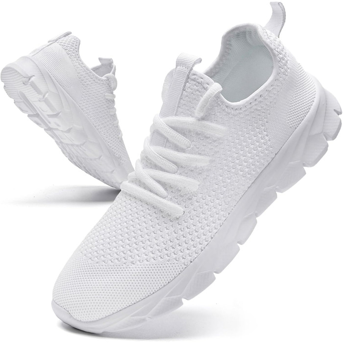 Чоловічі кросівки для бігу та фітнесу, спортивні, повсякденні, білі (48 EU)