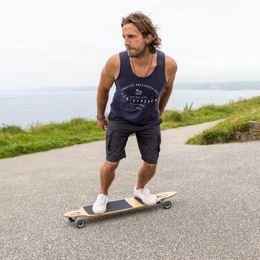 Скейборд Osprey Longboard 42'' з подвійною носовою частиною, 5-шаровий бамбук, для дітей, дорослих та новачків, дизайн 'Орел', різні кольори