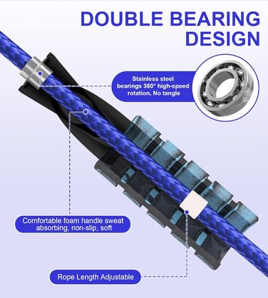Стрибкове канат для фітнесу, з вагою, регульований, для жінок та чоловіків, зелений (червоний)