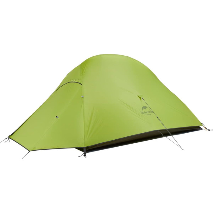 Намет Naturehike Cloud Up 2 - Ultraleicht, 2 особи, 3-4 сезон, водонепроникний, для кемпінгу та трекінгу (світло-зелений)