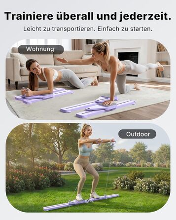 Реформатор Pilates MERACH з обтяжувачами та наколінниками, 120 кг, складаний, для дому, фітнес, ліла