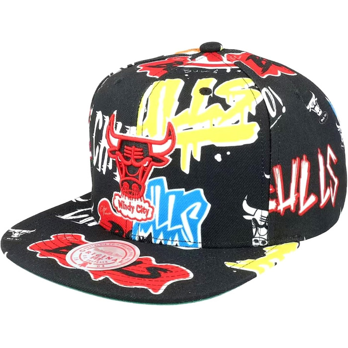 Кепка Mitchell & Ness Snapback Chicago Bulls з наліпками