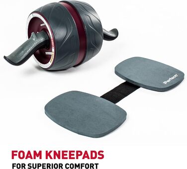 Ролик для преса Perfect Fitness AB Carver Pro, ультраширокий, чорний