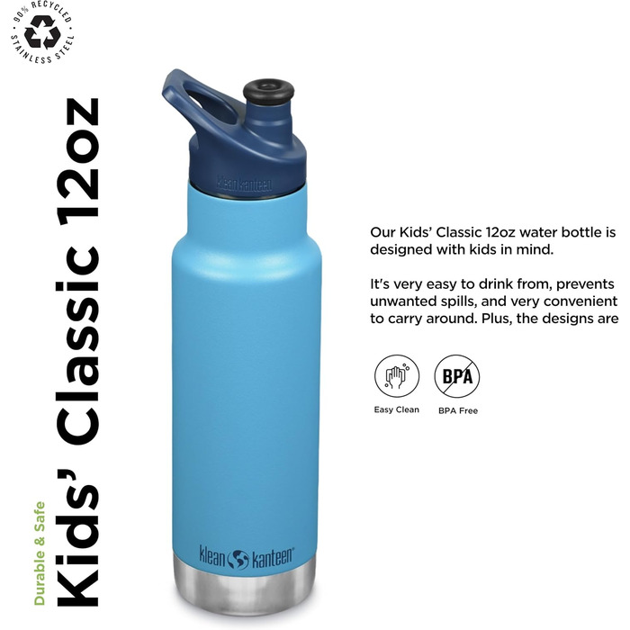 Пляшка для води Klean Kanteen Classic Sport для дорослих, унісекс