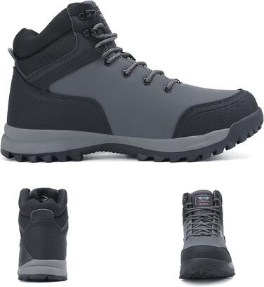 Черевики зимові чоловічі ARRIGO BELLO - зимові чоботи, чоботи для снігу, теплі, утеплені, робочі, для роботи, для хайкінгу, розміри 41-46 (Сірий3372, 43 EU)