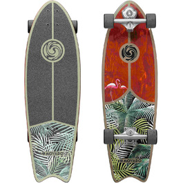 Лонгборд STAR SCOOTER Surf Skateboard Vintage Retro Cruiser, швидкісний, ABEC-11, комплект, унісекс, Exotic