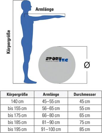 Гімнастичний м'яч GYMNIC 55 см для фітнесу, йоги та офісу, червоний
