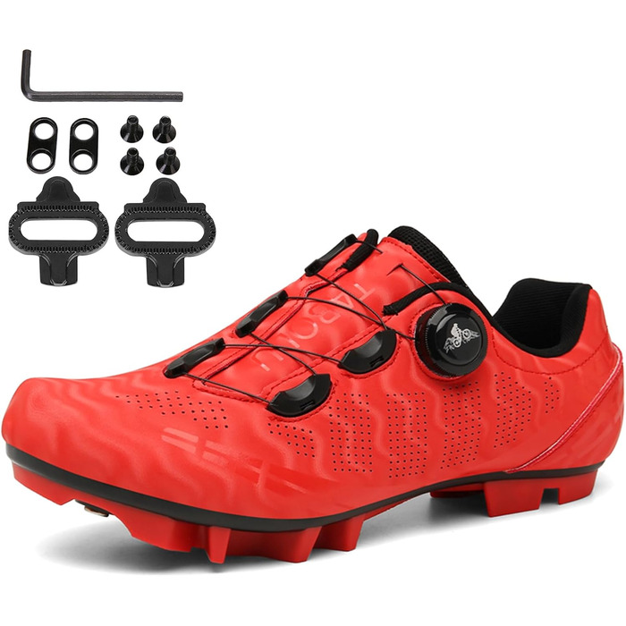 NGARY Велосипедні кросівки MTB для гірського велосипеда, дихаючі кросівки для катання, сумісні з SP 2 болтами, з шипами, для активного відпочинку (39 EU, B)