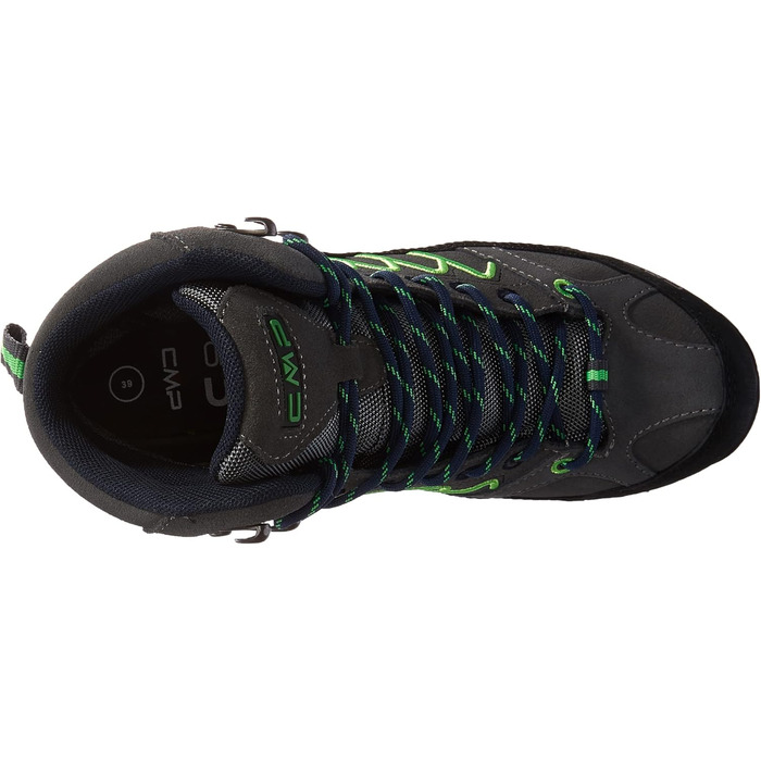 Чоловічі трекінгові черевики CMP Moon Mid Wp, сірий/зелений, 45 EU