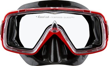 Маска для снорклінгу Cressi Sirena Premium чорно-червона унісекс