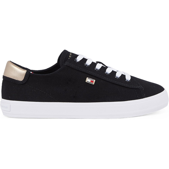 Кросівки жіночі Tommy Hilfiger Vulcanized Canvas Lace Up чорні (38 EU)