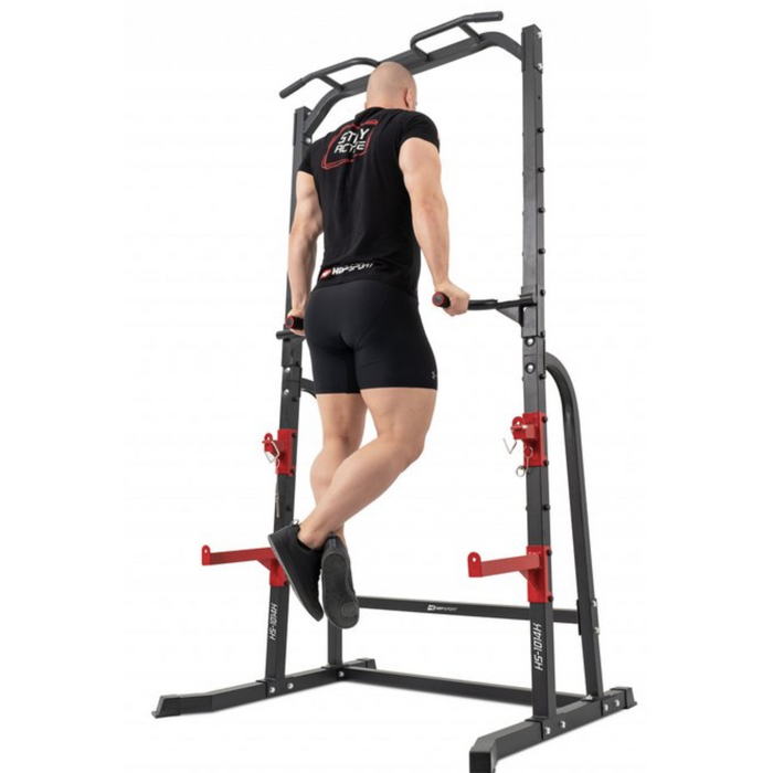 Силова станція Hop-Sport HS-1014K з тримачем для штанги та брусами