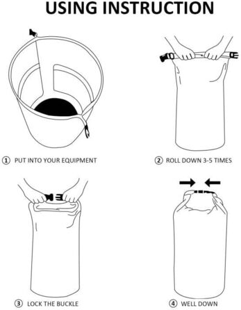 Водонепроникний мішок Dry Bag 20L, оранжевий - для каякінгу, рафтингу, кемпінгу