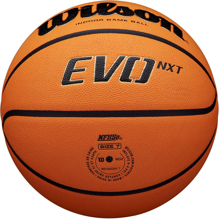 Баскетбольний м'яч Wilson NCAA Evo NXT, розмір 7 (29.5''), ігровий