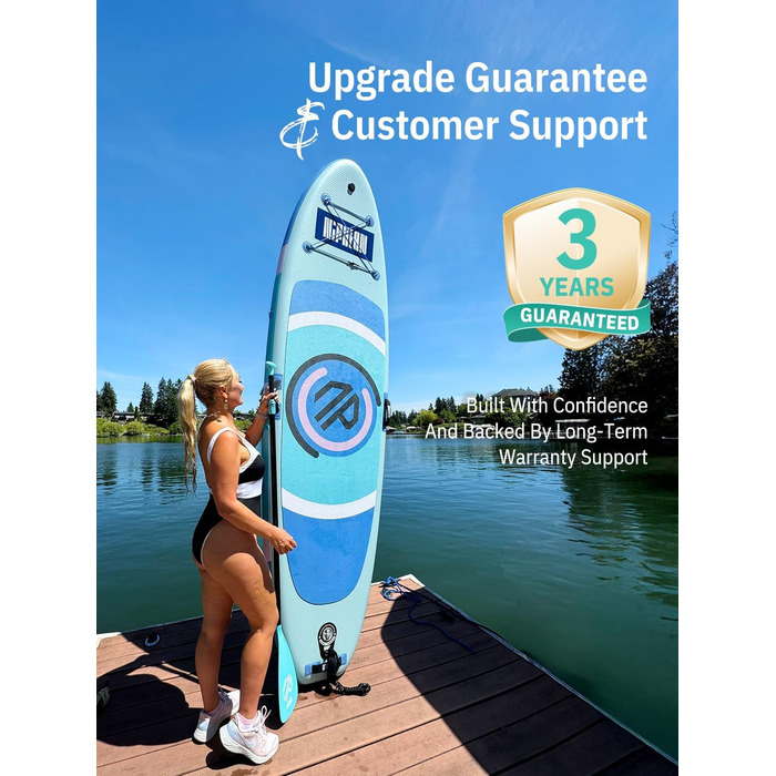 Надувний SUP дошка Niphean для SUP-серфінгу та йоги, 305 см, для початківців, з фіном StabilTrac