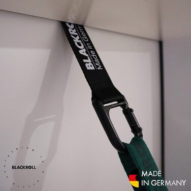 BLACKROLL® SUPER Band (104 см) - Еластична стрічка для фітнесу та зміцнення м'язів, виготовлена в Німеччині. З анкером для дверей (HOOK + MINI FLOW)
