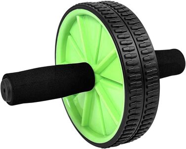 Колесо для пресу OcioDual з ручкою, тренажер для дому, ролер для пресу, AB Wheel (зелений)