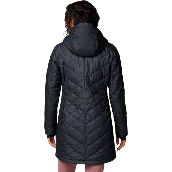 Жіноча зимова куртка-пальто Columbia First Generation Heavenly Long Hooded Jacket, чорна, розмір L