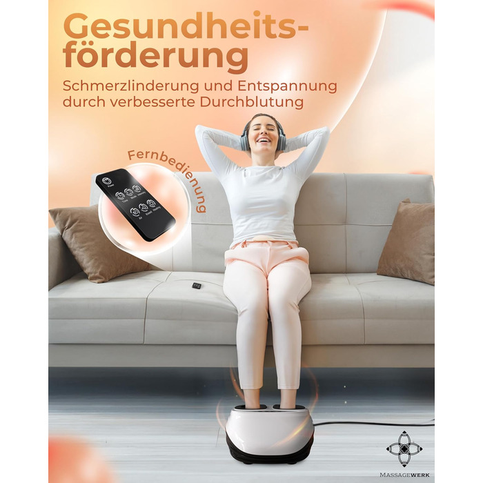 Електричний масажер для ніг преміум-класу | EMS масажер для ніг з функцією Shiatsu, вібрації та підігрівом. Покращує кровообіг, знімає біль при п'яткової шпори та нейропатії. Підходить для розміру ноги до 45. Білий колір