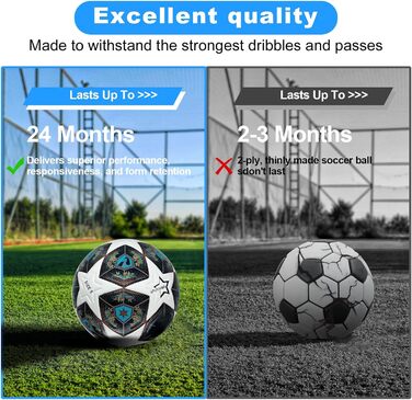 М'яч футбольний розмір 5, подарунок для хлопчика, фаната футболу. Шкіряний футбольний м'яч з насосом.