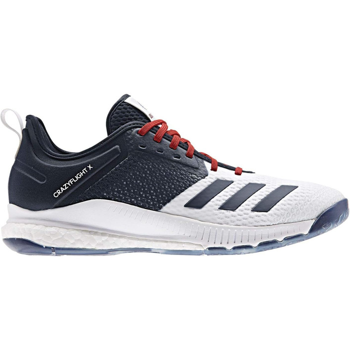 Волейбольне взуття Adidas Crazyflight USAV Low - біло-синьо-червоне, 39 1/3 EU