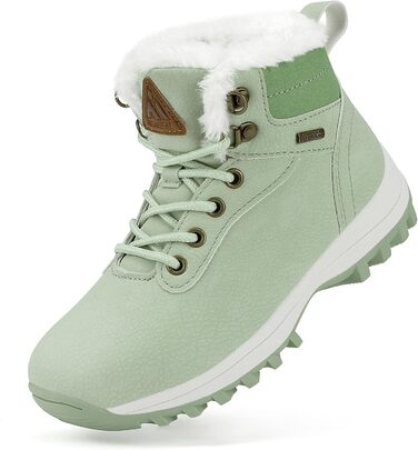 Дитячі зимові черевики Mishansha для хлопчиків та дівчаток, теплі, водонепроникні, снігоступи (32 EU, зелені)