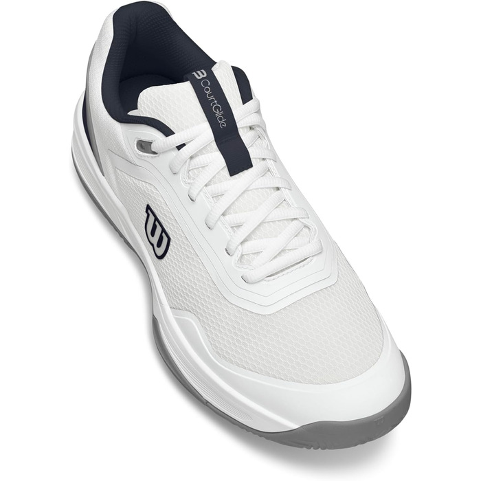 Тенісні кросівки Wilson Courtglide для чоловіків, біло-темно-синій, Quarry (44 2/3 EU, X-Weit)