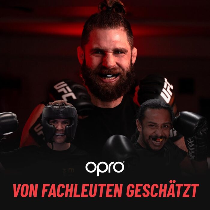 Капа для фіксованих брекетів OPRO – захист для боксу, єдиноборств, MMA, хокею та регбі – для дорослих та дітей від 10 років – прозора