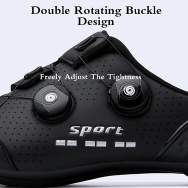 Велотуфлі чоловічі, жіночі, унісекс, для шосе, Indoor Cycling, чорні, 36 EU, антиковзаючі, дихаючі