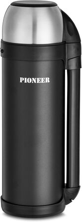 Термос Pioneer для вулиці з ручкою та чашкою, нержавіюча сталь, ізольований